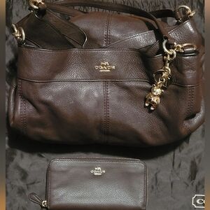 Coach Chocolate Hobo Bag & Wallet